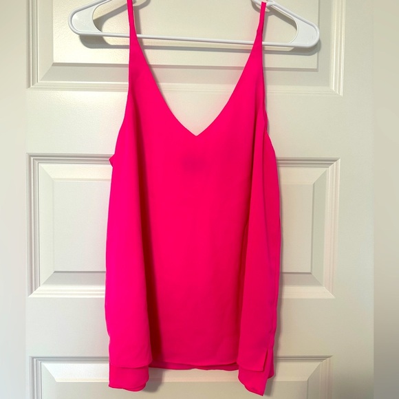 Topshop Tops - Topshop Women's Neon Pink Sleeveless Tank Top Size 8